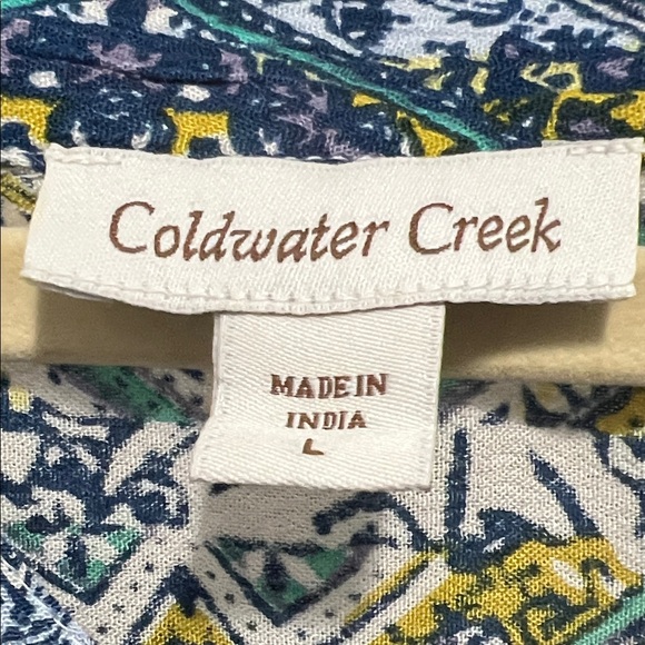 Coldwater Creek Multicolor Floral Patchwork Blouse - Picture 2 of 7